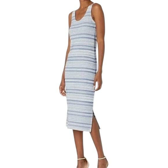 Lysse Mulholland Blue and White Striped Tank Dress Size XS NWT - Picture 11 of 12